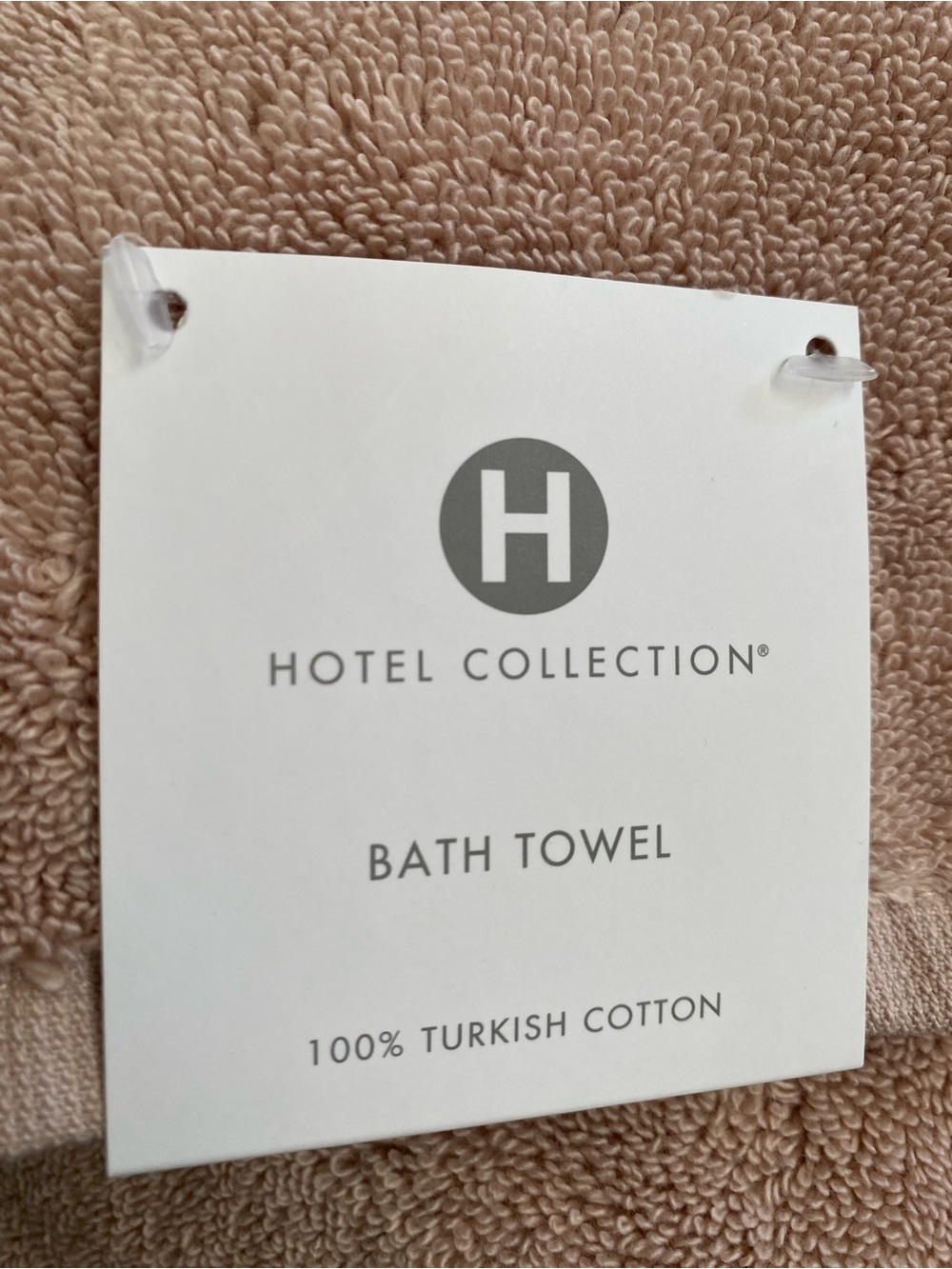 Hotel Collection Turkish 30" x 56"  Bath Taupe Ultra-Soft Bath Towel, Orig $60